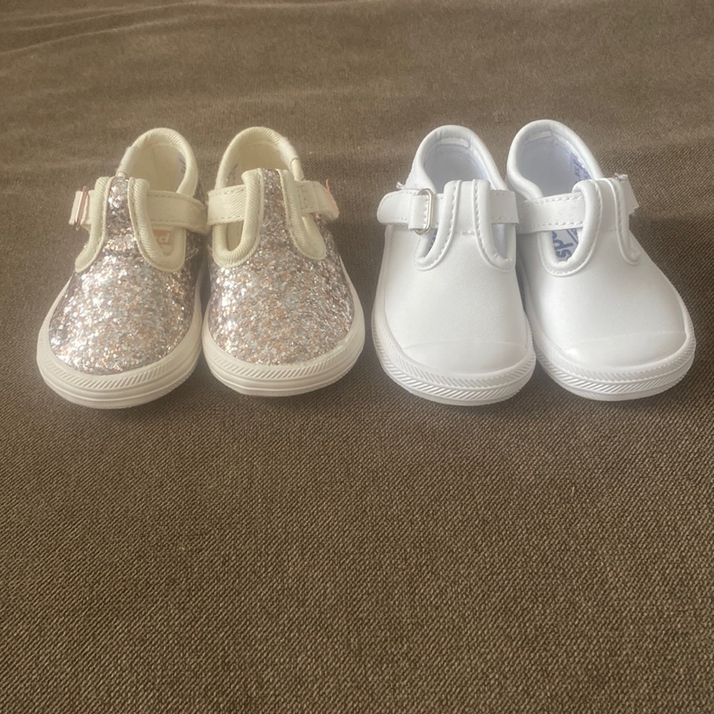 Two pairs of size 2inf Keds shoes